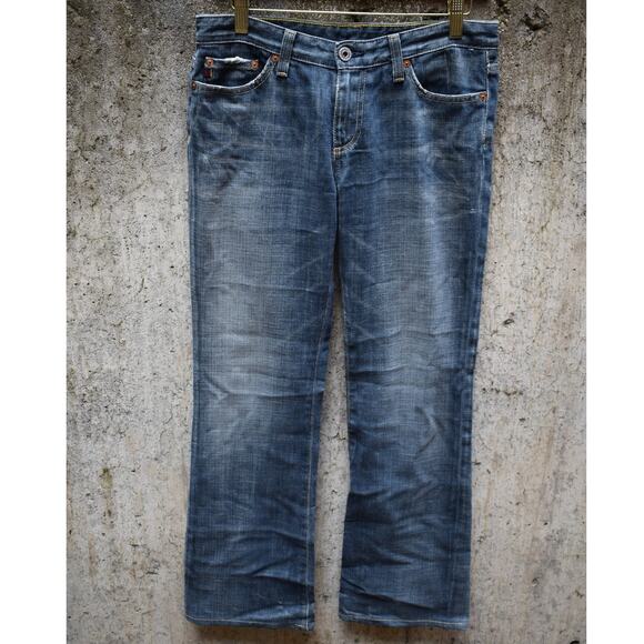 AG Adriano Goldschmied Women’s Jeans Blue Bootcut Size 27 Regular Made in USA - Picture 1 of 3